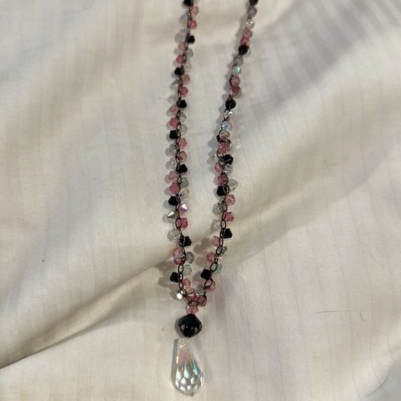 CUT CRYSTAL AND STERLING SILVER NEIMAN MARCUS NECKLACE - Picture 11 of 11